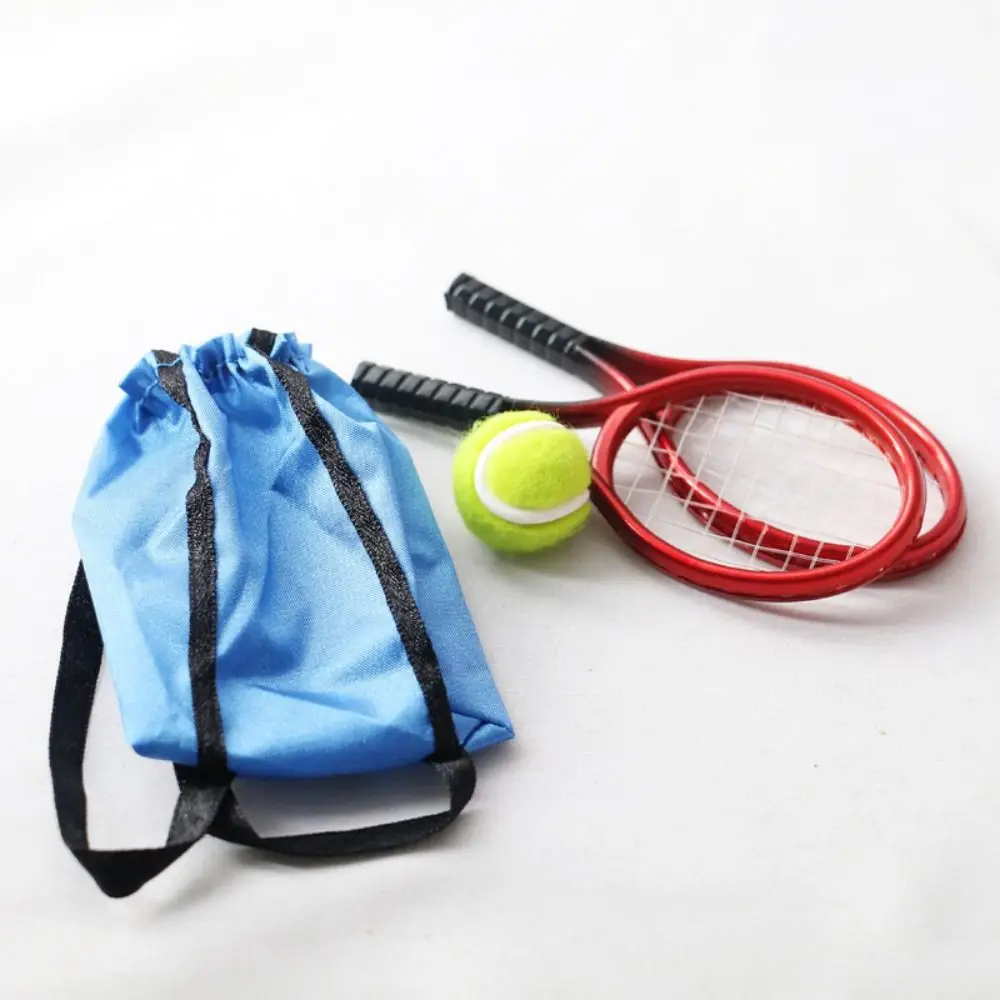 Mini Kits de raquette de Tennis, Simulation de Tennis 1/6/1/12, accessoires pour maison de poupée, bricolage, accessoires de bricolage