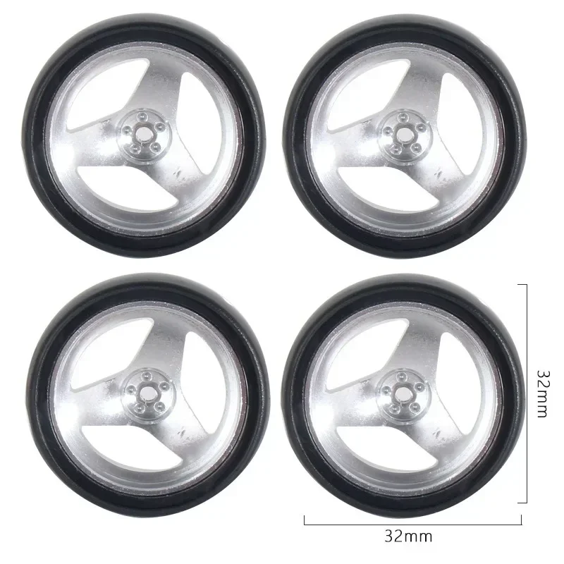 VOOR A86 LD1801 LD1802 LD1803 LD1804 A01 A02 Metalen 32mm RC Hard Drift Wiel Harde Band 1/18 RC Auto upgrade Onderdelen