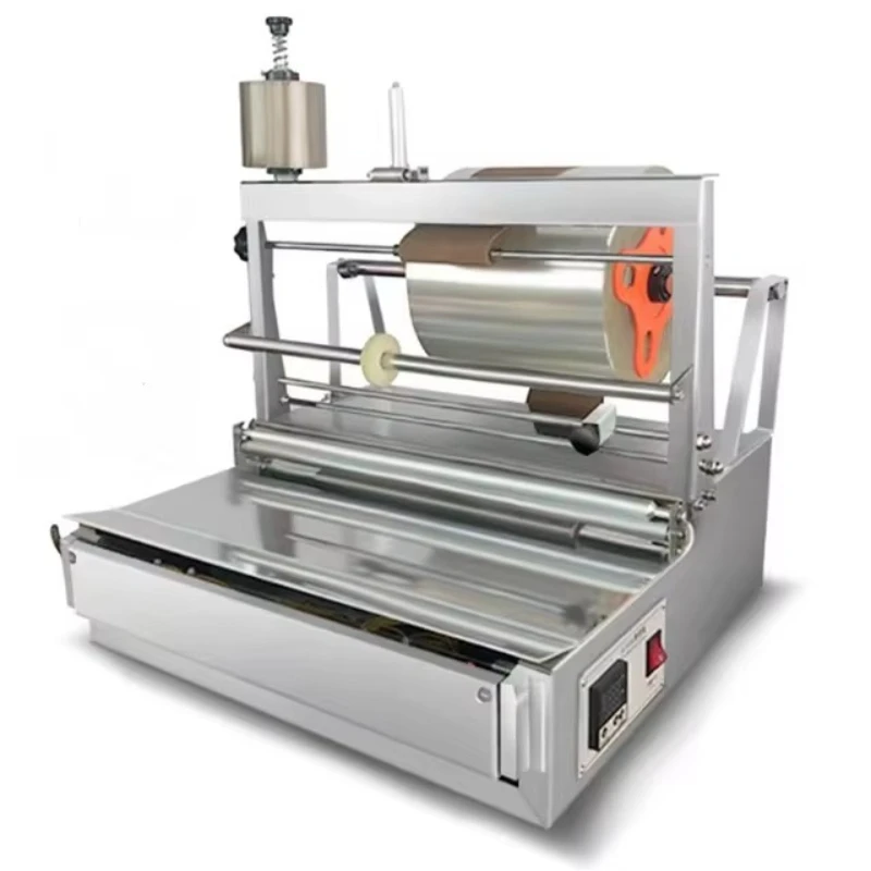 Small automatic cosmetic perfume box 3D film packaging equipment condom cellophane packaging machine