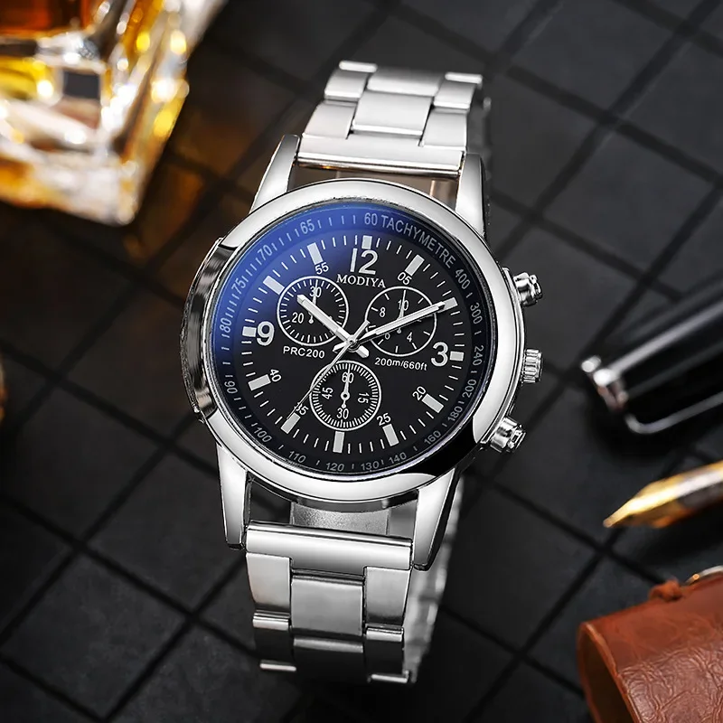 Nieuwe mode business casual quartz sporthorloge voor heren trend topmerk luxe roestvrijstalen herenhorloge klokgeschenken