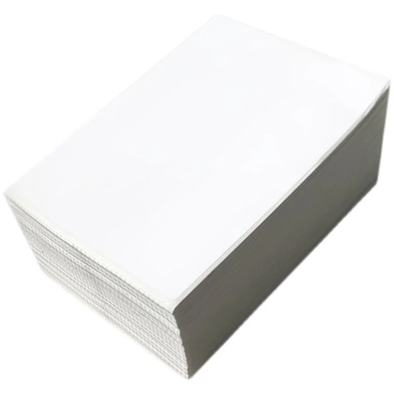 Thermal Shipping Labels 4X6in Sticker 4X4in Fold for Thermal Printer Compatible with Zebra Sticker Printer 500page Lable  76X130