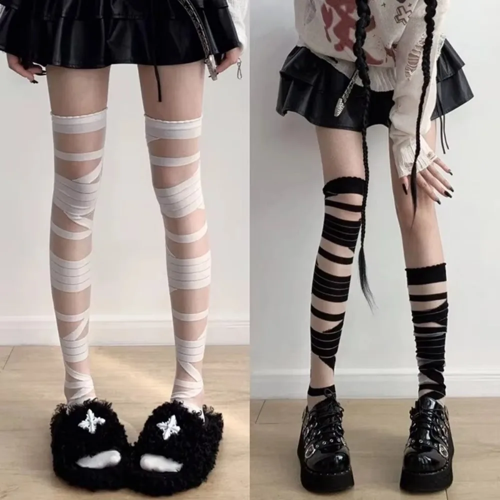 New Ultrathin Long Stockings JK Y2k Sexy Knee Socks Knee Socks Japanese Lolita Long Tube Hosiery Gift