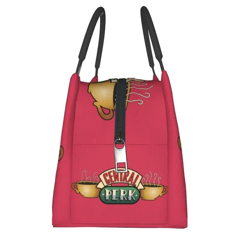 Central Perk Friends Insulated Lunch Bag for Women Portable TV Show Cooler Thermal Lunch Box Work Picnic