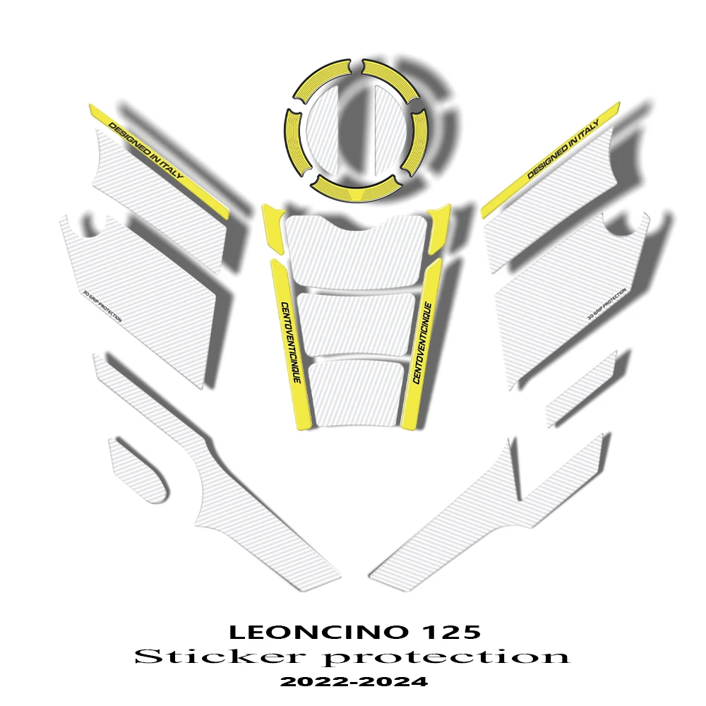 

Для мотоцикла Benelli Leoncino 125 2022-2026: 3D-наклейка из эпоксидной смолы для защиты бака (аксессуар)