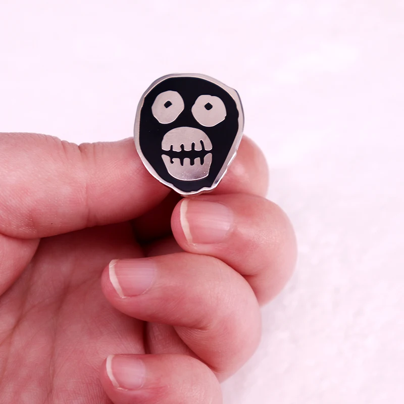 British Comedy Troupe Mask Logo Enamel Pin Brooch Jewelry Gift