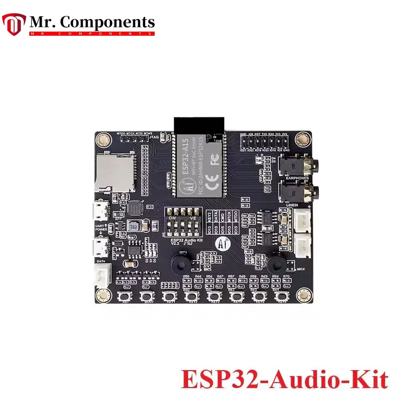 1PCS ESP32-Audio-Kit ESP32 Audio Development Board ESP32-Aduio-Kit Module Dual-core ESP32-A1S 8M 64MB PSRAM Serial to WiFi