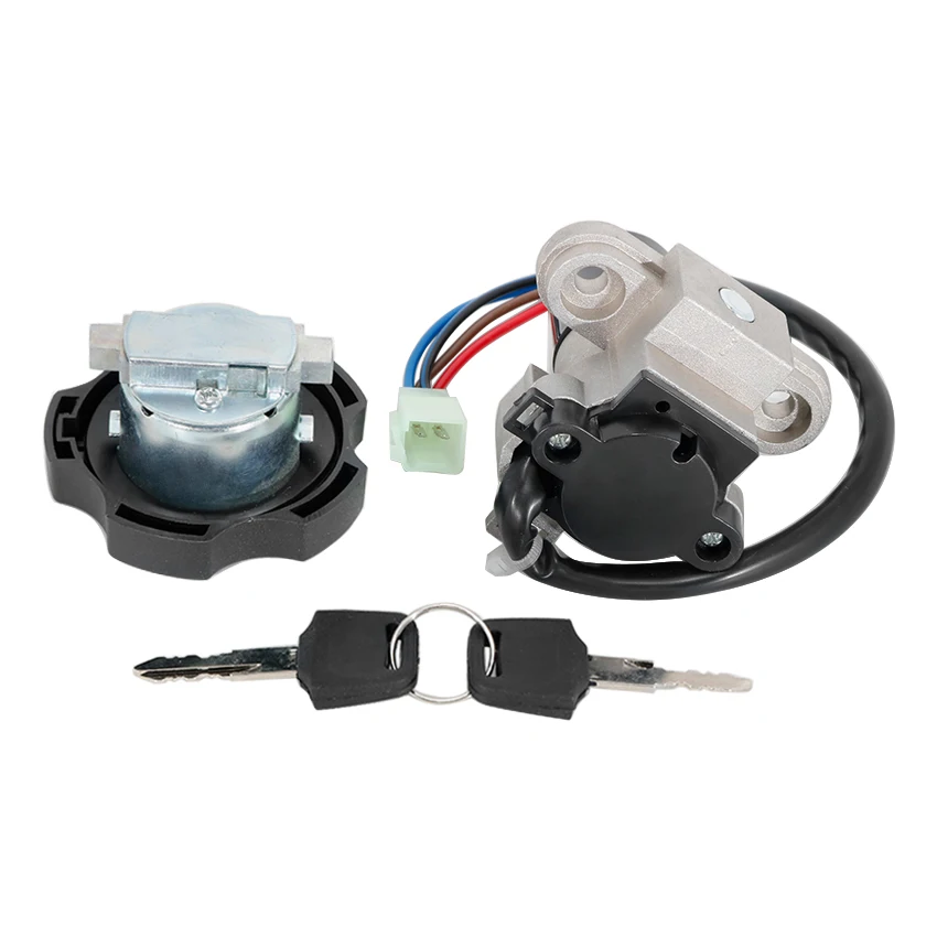 Ignition Key Switch Fuel Gas Cap Seat Lock Kit For Yamaha DT125R 2004 DT125RE DT125X 2005-2006 OEM:4TP-82501-01
