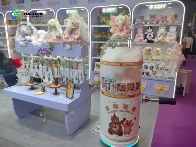 Stable Performance Electric Doll Stuffing Machine High Speed Motorized Plush Bear Filling Machine Wholesale Price FL Customized