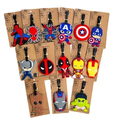 Disney Cartoon Superhero Luggage Tags Man Design ID Tag Luggage Label Address Holder Identifier Label Travel Accessories