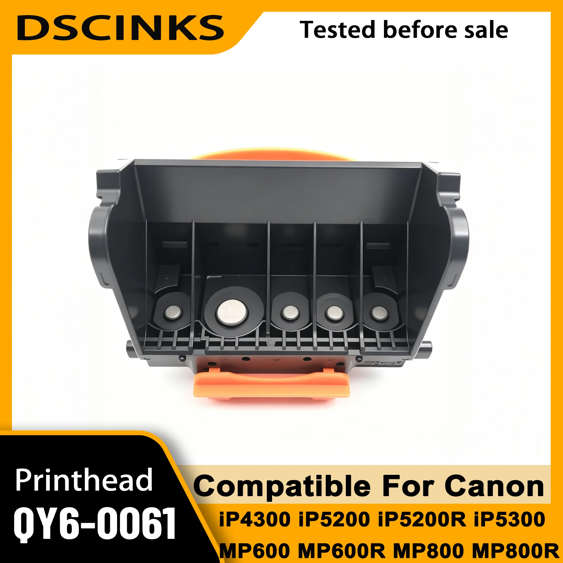 Refurbished QY6-0061 printhead for Canon PIXMAIP4300 IP5200 IP5200R MP600 MP600R MP800 MP800R MP830 Printer for Canon QY6-0061