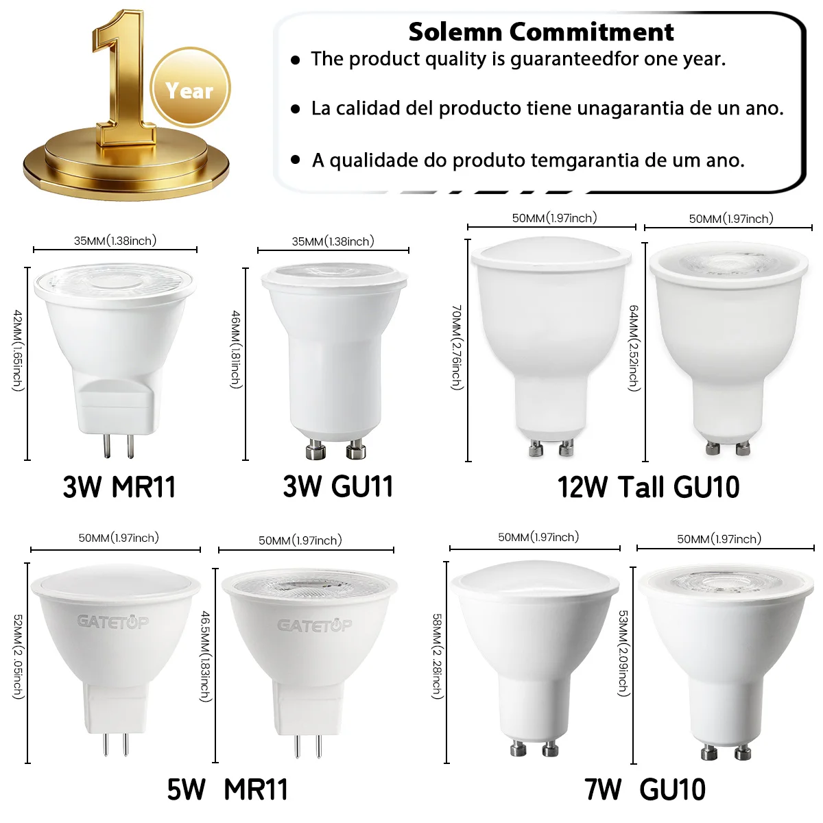 MR11 GU11 GU10 GU4 GU5.3 No Flicker LED Bulb Foco Light AC220-240V 3000k 6000k 3W 5W 7W 12W Lamps Equivalent 60W Lamp Lampara