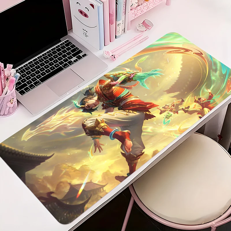 

Mouse Pad Office PC Accessories Keyboard Mat Anime Pattern Anti-slip Rubber Mousepad Gamer L-league Of Legends Ezreal Desk Mat