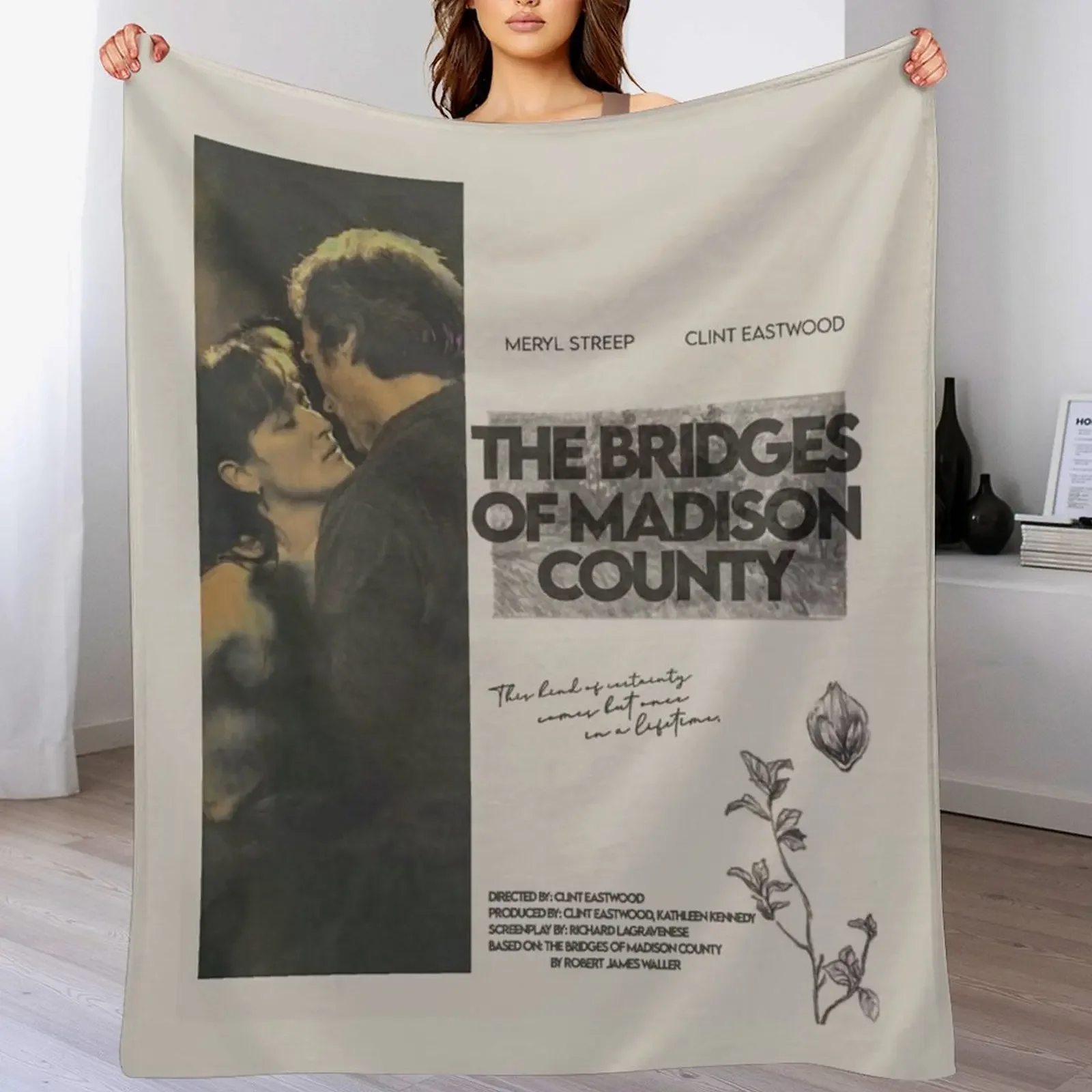 

Bridges of Madison County Throw Blanket Plaid on the sofa Luxury Thicken Furry valentine gift ideas Blankets