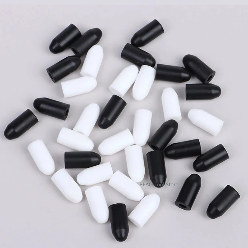 Capuchon de tête de Tube d'aiguille en Silicone Orange/blanc/noir, couvercle scellé anti-poussière et antibactérien