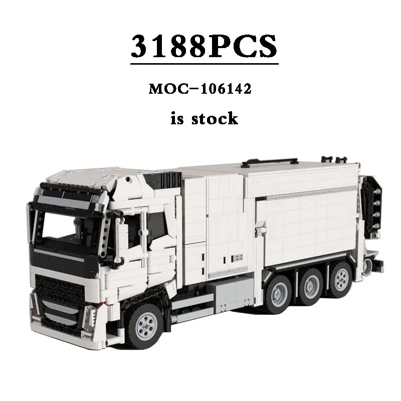 Building Blocks MOC-106142 aspirapolvere City Cleaning Vehicle Truck Car Model 3188PCS Kids Building Blocks Toy regalo di natale