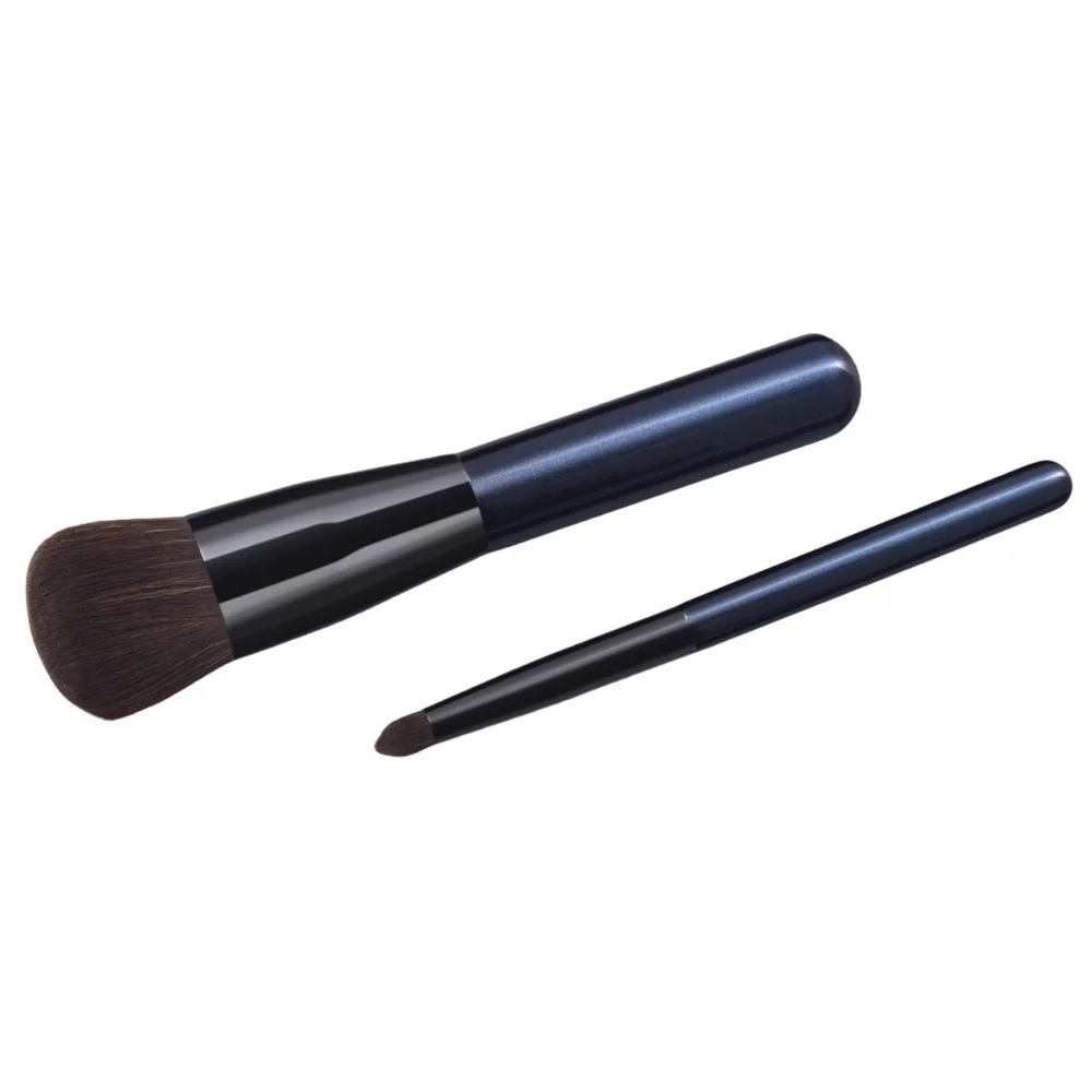 Pinceau de maquillage professionnel pour femme, fard à joues, correcteur, cosmétiques, fond de teint, fard à barrage, outils de beauté, haute qualité, 2 pièces