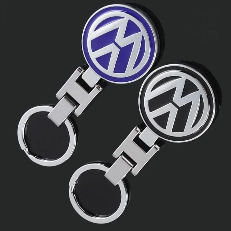 Metal Car Keychain Key Rings Holder Pendant for Volkswagen Bora Touran MK4 Passat Polo Golf Jetta Tiguan Beetle Touareg T-ROC CC