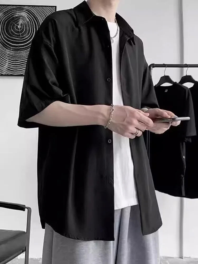 

Bla Ice Silk Qui Dry ort Sve Men's irt Summer Thin Breathable Cool Casual irt High Sensation Sun Protection Coat