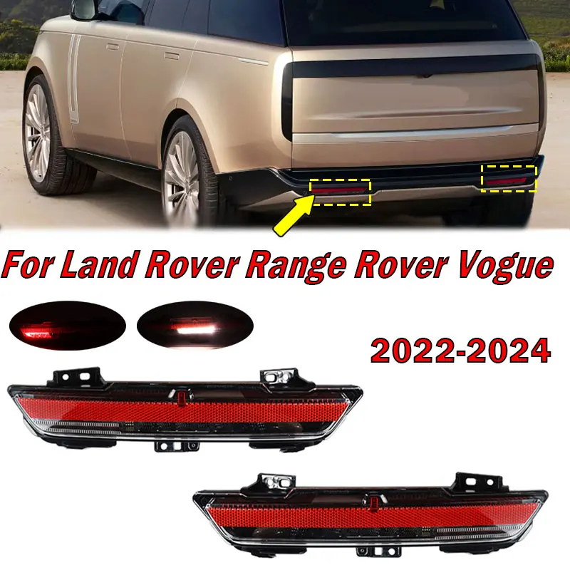 LR152299 LR152295 Car Accessories For Land Rover Range Rover Vogue 2022-2024 Rear Bumper Light Warning Brake Lamp Signal Lamp