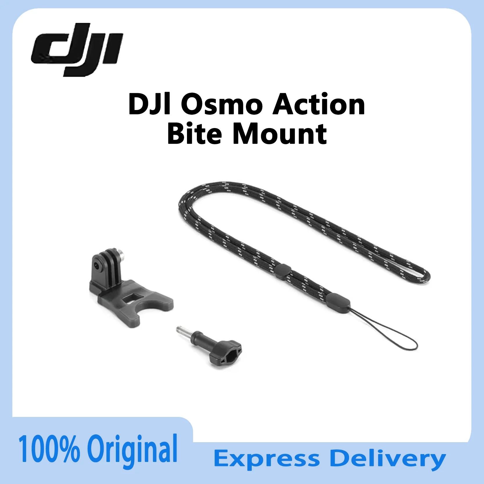 

Оригинальное крепление DJI Osmo Action Bite из пищевого материала для удобной съемки от первого лица без помощи рук. В наличии.
