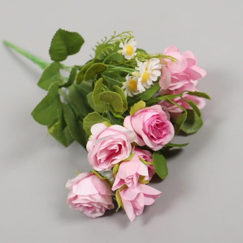 Artificial Rose Flowers Simulation Flowers Artificial Bouquet Christmas Fake flower Home Party Wedding Decoration