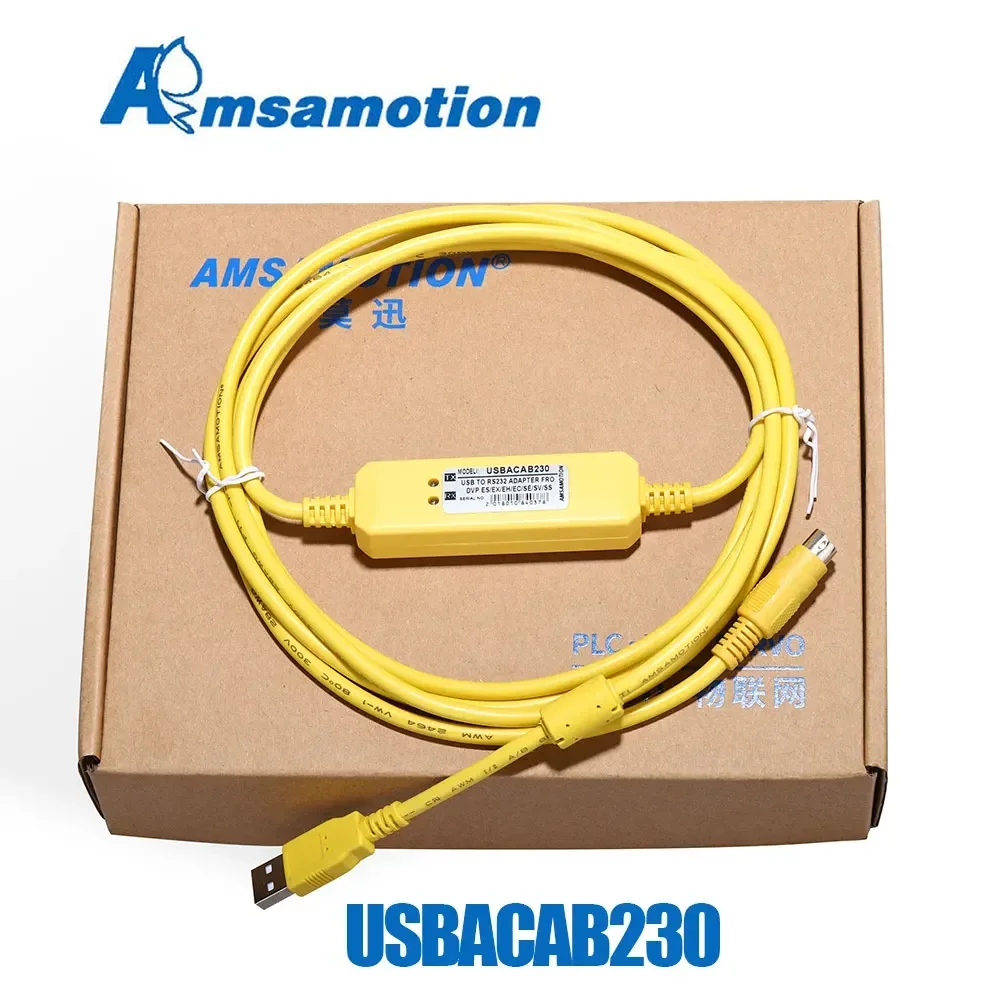 

USBACAB230 для кабеля программирования ПЛК Delta Адаптер USB-RS232 для кабеля серии USB-DVP ES EX EH EC SE SV SS
