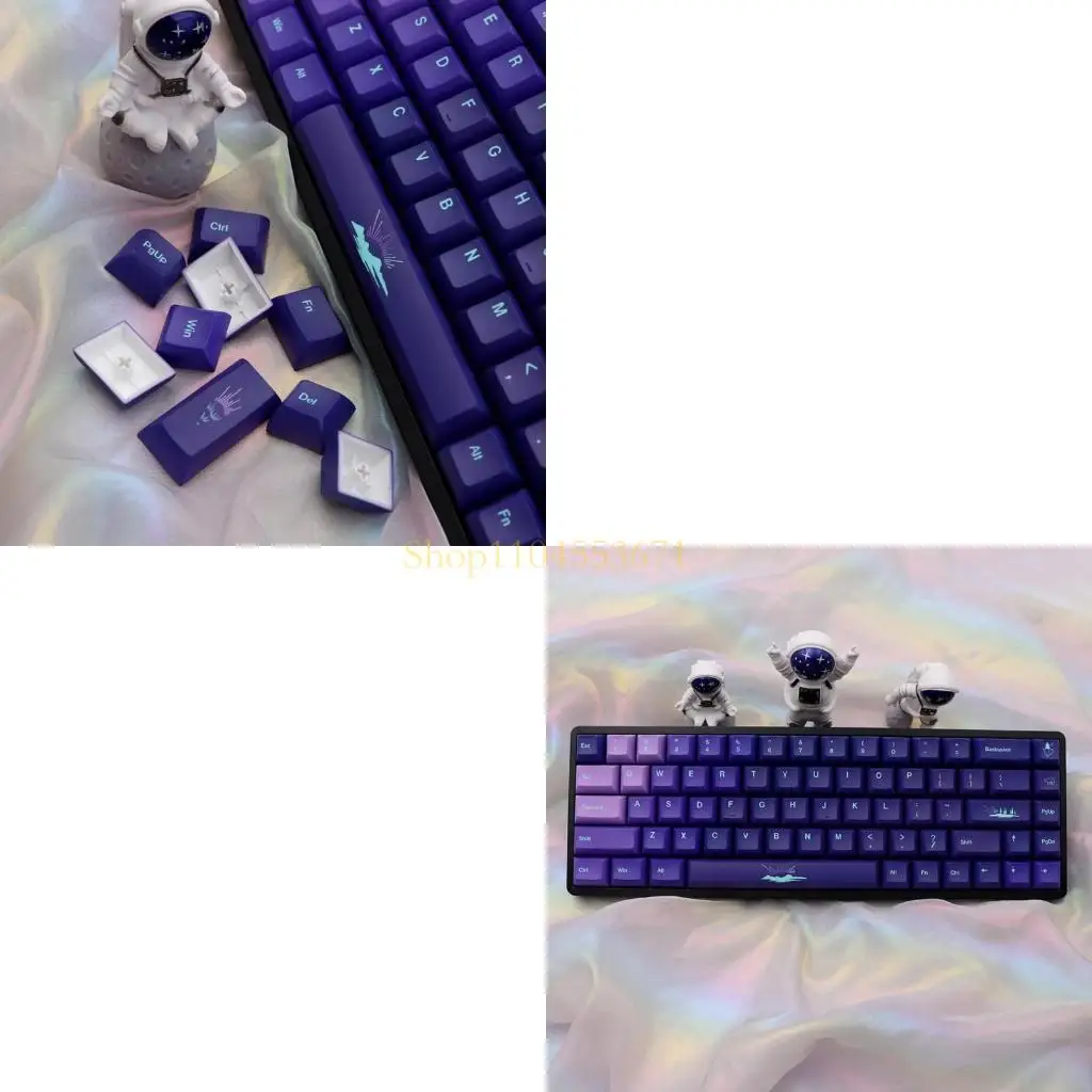 

Best Seller 135 Keys Northern Lights Keycaps KCA Profile Gradient Keycap PBT Dye