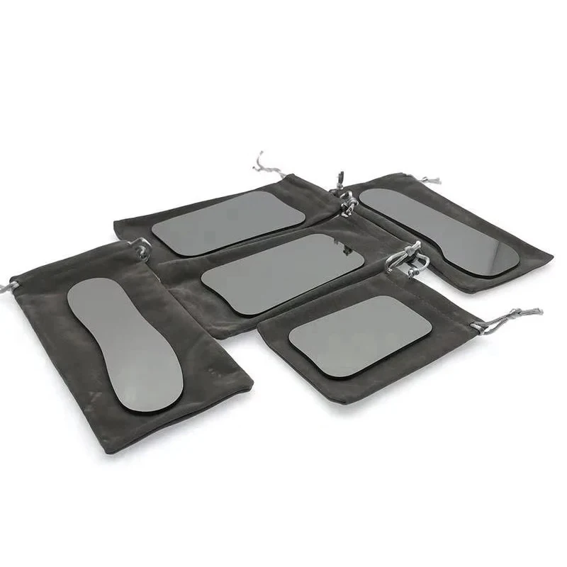 Dental Mirror Rhodium Coated 2-Side Reflector Intraoral Photographic Glass Mirror Dental Examination Tool