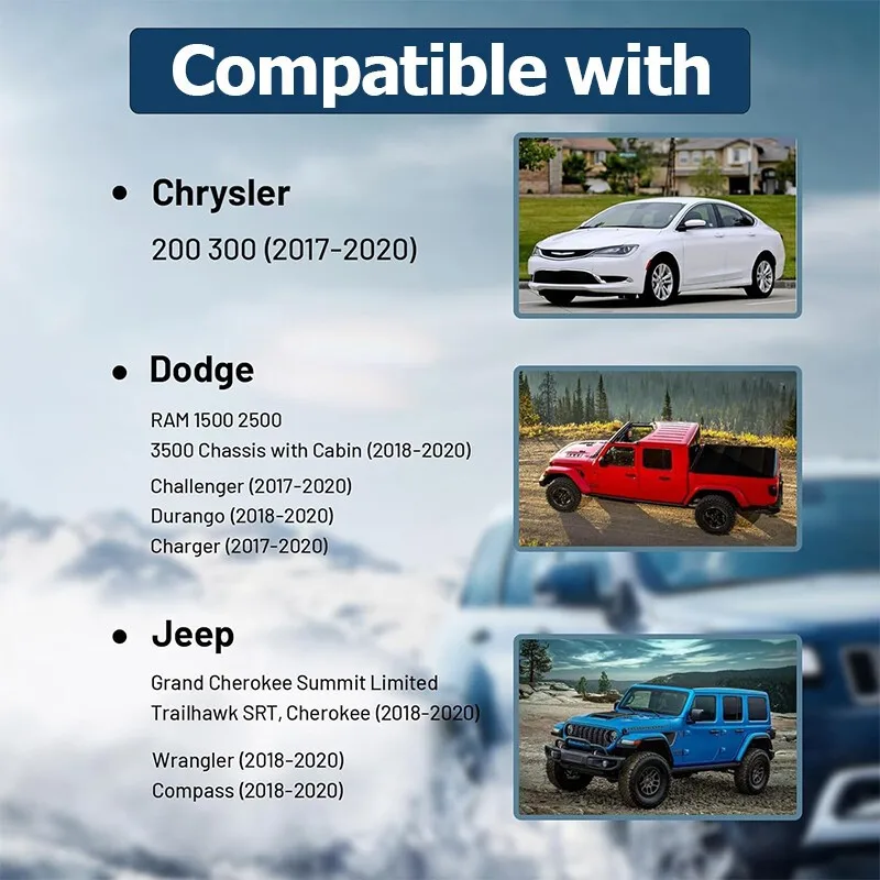 8.4" Uconnect Radio Navigation LCD Touch Screen Display For Jeep Dodge Grand RAM