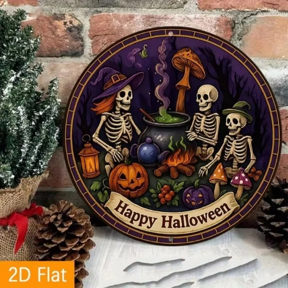 قطعة واحدة من فوانيس Ack-O'-Lanterns & Cauldron - ديكور حفلات قوطي متين للاستخدام الداخلي/الخارجي | هدية مثالية لمحبي الرعب #6