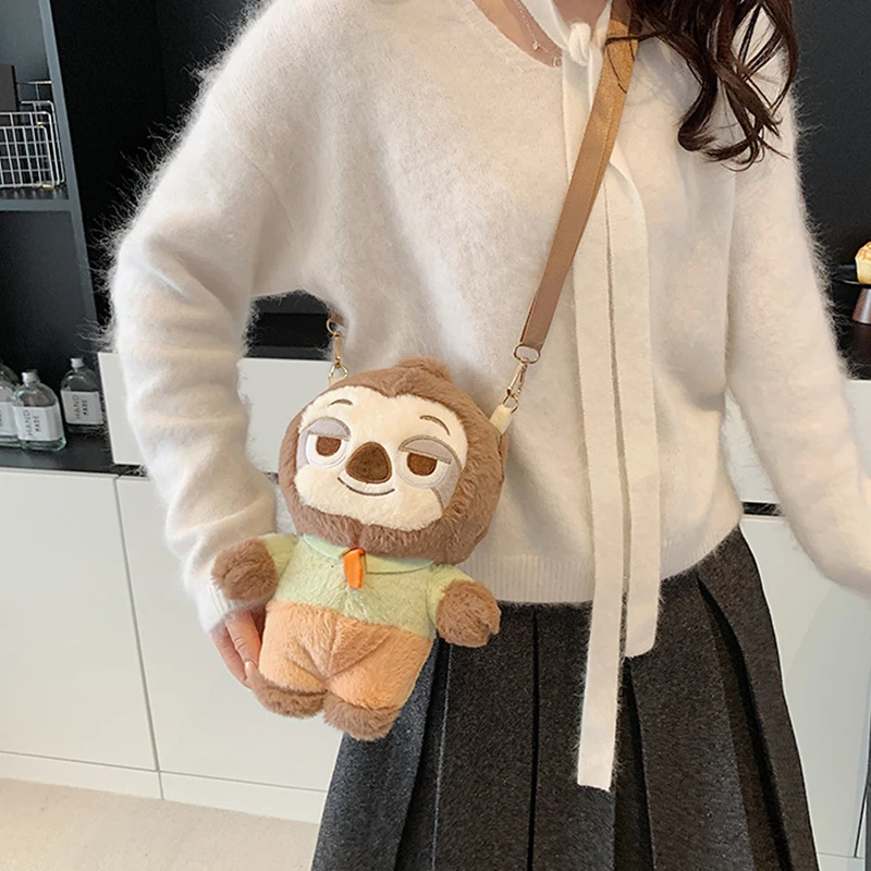 ディズニー ズートピア ぬいぐるみ 23cm ニック・ワイルド ジュディス・ラーヴァーン・ホップス かわいい人形 クロスボディで着用可能 クリスマスや誕生日のギフトに