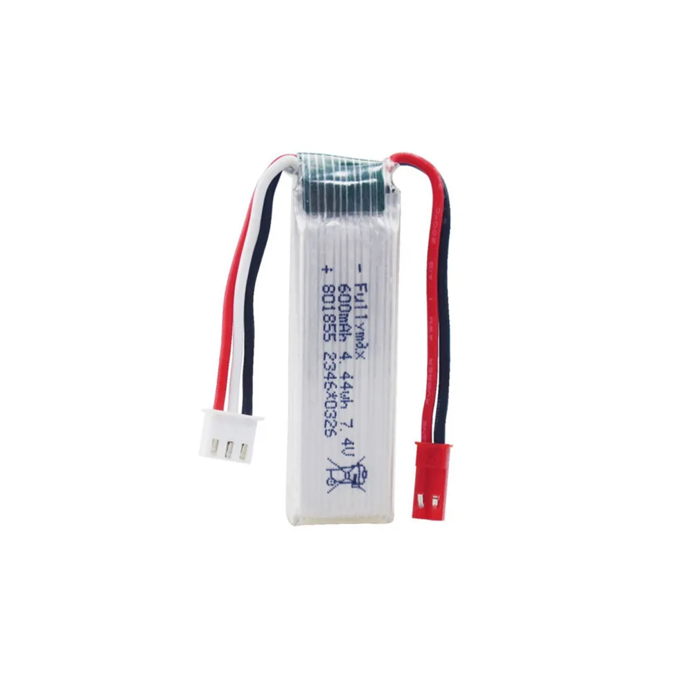 JST Plug 7.4V 600mAh Lipo Battery For XK A280 A160 A300 RC Plane