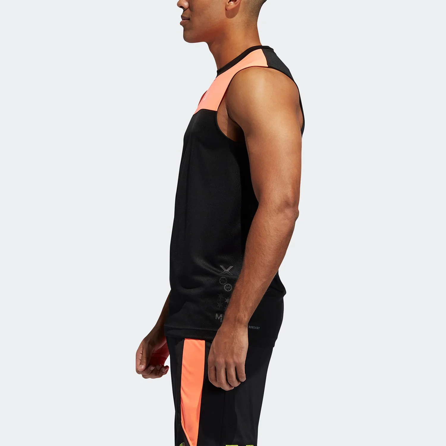 Adidas genuine summer men's new fashionable sports basketball vest T-shirt FH7740