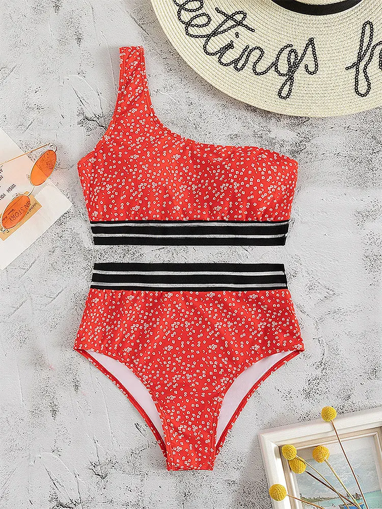 2024 New Micro Bikinis Swimwear Bathing Suit Women Bikini Set Two Piece Suits Floral Split Swimsuits Sexy Mesh Bikini