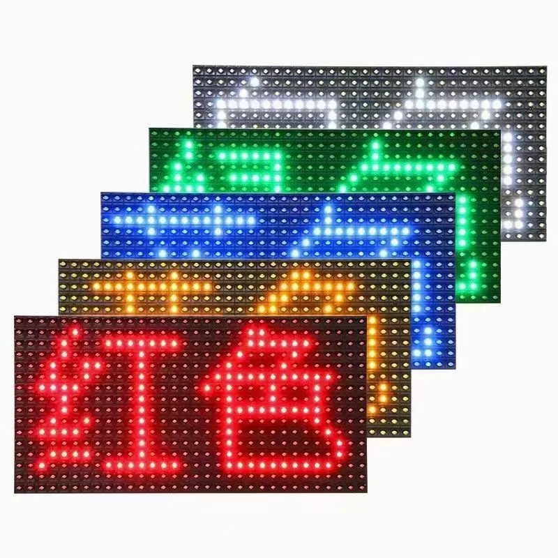 P10 unit board led advertising display waterproof outdoor highlight module monochrome rolling electronic screen lamp bead board