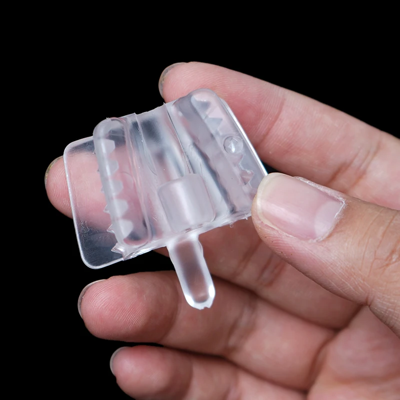 1pc Dental Silicone Bite Block with Saliva Ejector Hole Mouth Opener Occlusal Pad Cheek Retractor Oral Care Tools