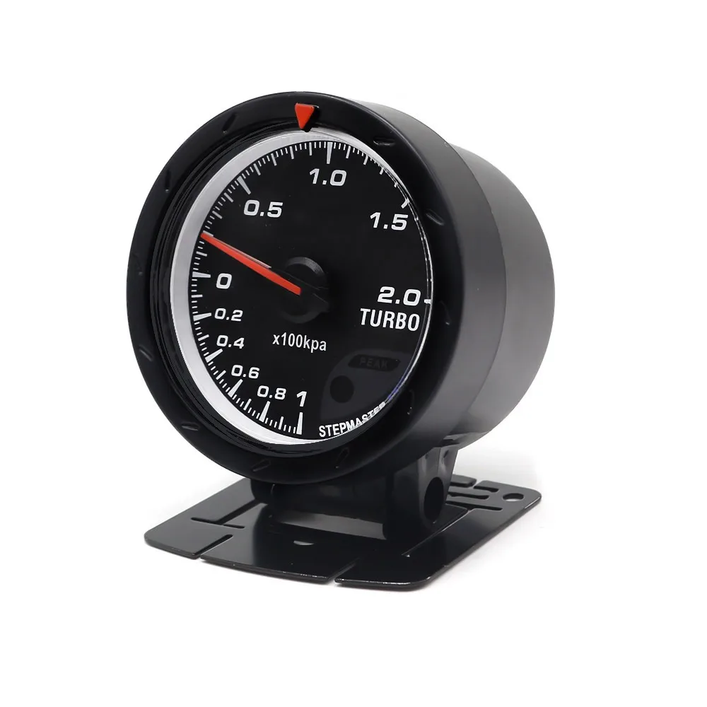 60MM Car Lighting Black Face Car Gauge Car Meter Turbo Boost Gauge with Sensor