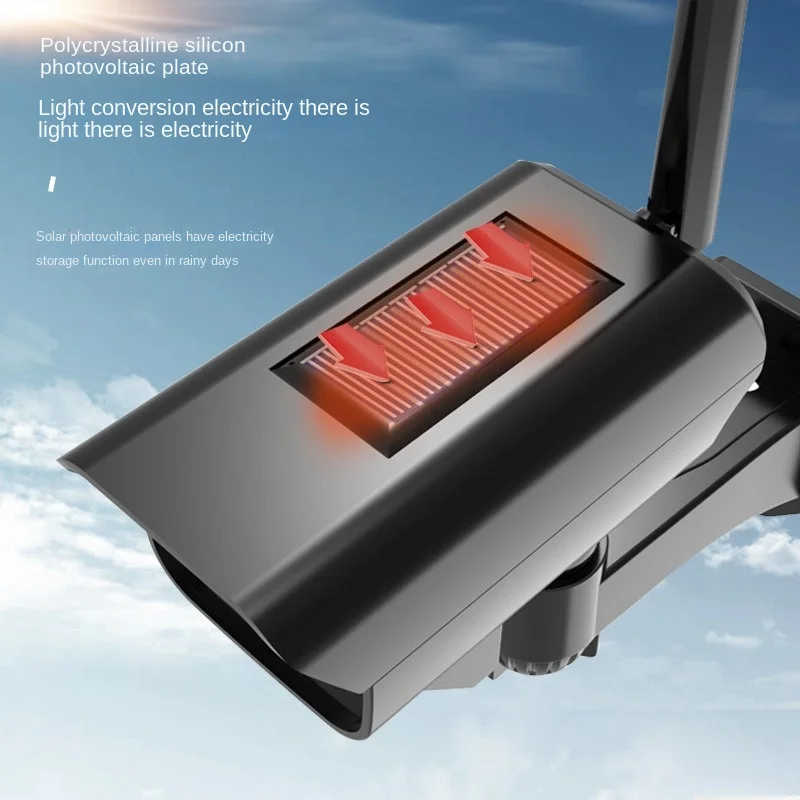 LED Solar Lights Motion Sensor Security Dummy Camera Wireless Outdoor Wall Light Flood Light IP65 Waterproof Led Solar Lamp