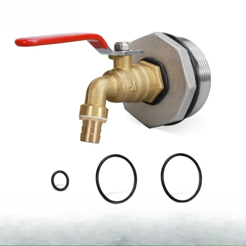 For 55 Gallon Drum 2 Inch Drum Faucet Brass Barrel Faucet with EPDM Gasket