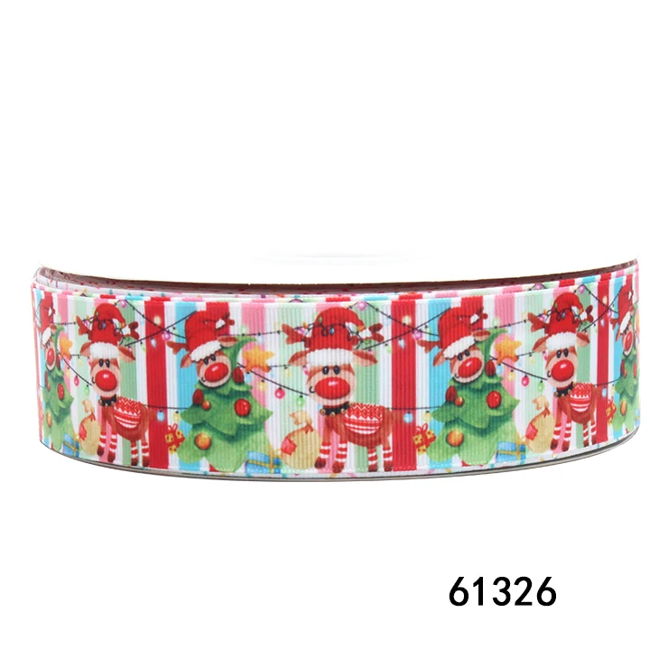 

(50yards) Christmas Reindeer Grosgrain Ribbon for Hairbows Sewing Handmade Materials