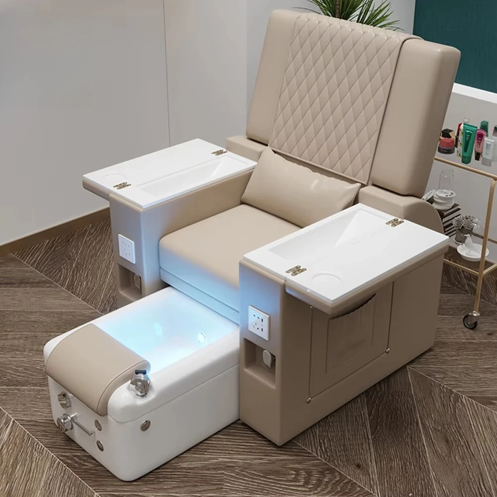 

Modern Luxury Pedicure Massage Chair for Nail Salon and Home Use for Reclining Foot Spa for Living Room or Mall