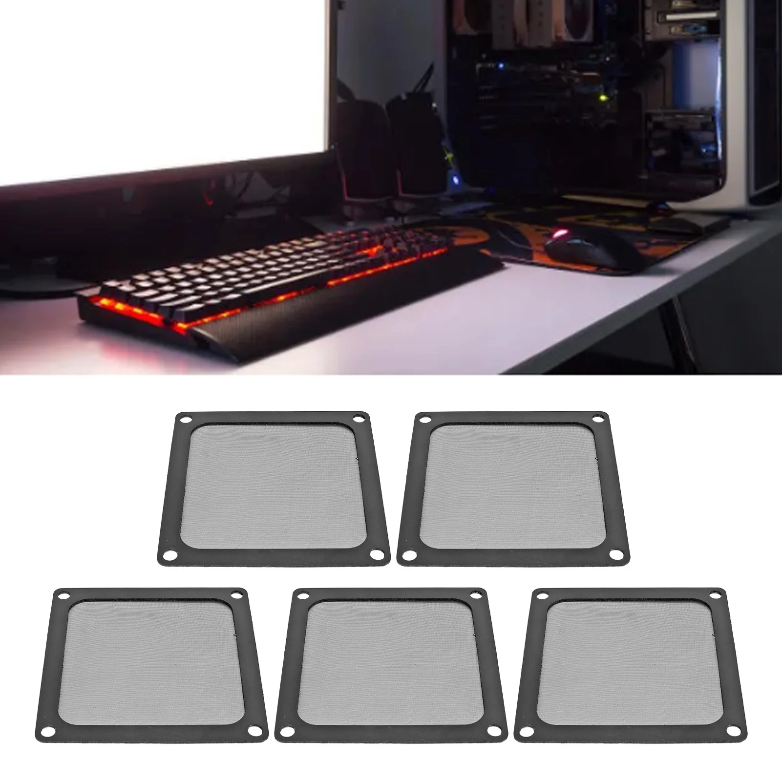 

Пылевой фильтр для вентилятора компьютерного корпуса, легко устанавливаемый, 80 мм, с магнитной рамкой, для вентиляторов ПК и домашних компьютерных корпусов