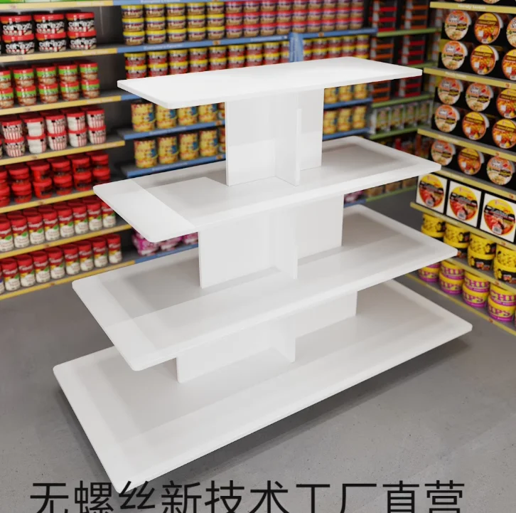 

New Nakajima display table products Nakajima display shelf supermarket shelf stacking display cabinet