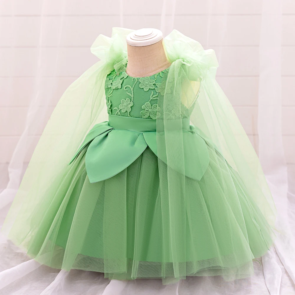 Fairy Elves Tinkerbell Baby Girls Flower Party Dress With Wings Carnival Halloween Princess Costume Tinker Bell Princess Dresses