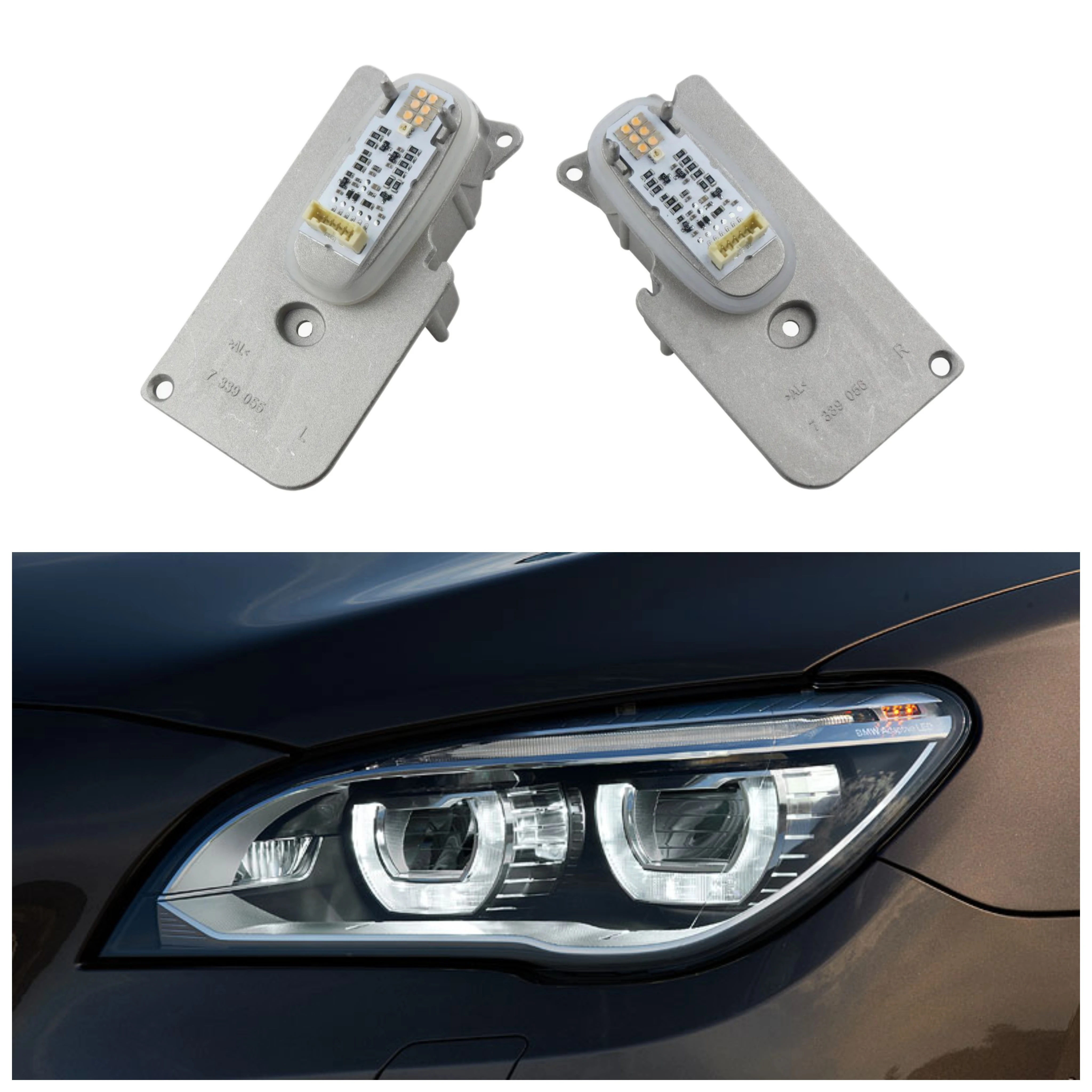 

63117339056 63117339055 For 2014-2016 BMW 7 F01 F02 LCI Full LED Headlight Turn Signal Light Source Module Unit Car Accessories