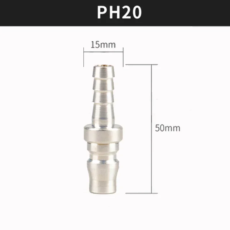 Stainless Steel Copper Nickel Plating Joint C Type Self-locking Quick Connector Male Female PP PF PM PH Pneumatic Tool