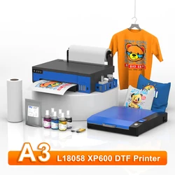 A3 DTF Impresora XP600 trasferisce direttamente la stampante per pellicole XP600 DTF macchina da stampa per t-shirt con stampante DTF a circolazione di inchiostro bianco A3