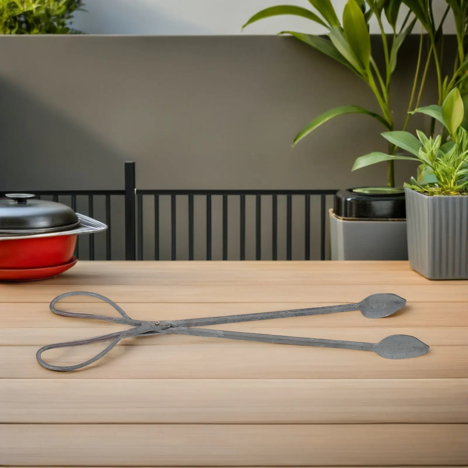 

52Cm Heavy Duty Log Tongs Firewood Grabber Thickened Iron For Fireplace Wood Stove Camping Outdoor Fire Pit Bbq Grill Tools