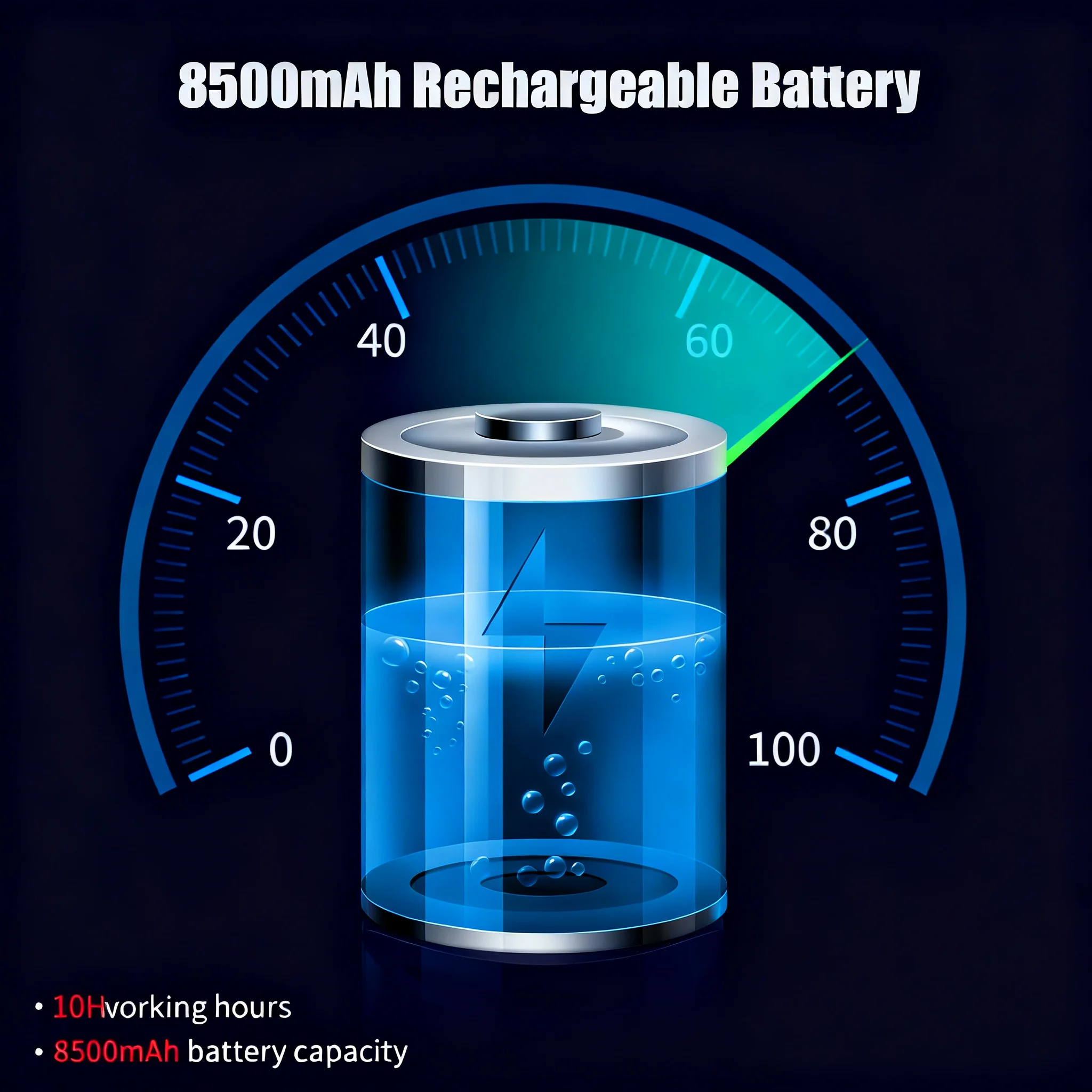 Sewer Pipe Inspection Camera - IP68 Waterproof, 8500mAh Rechargeable Battery, 12 High-Brightness LEDs, DVR Recording