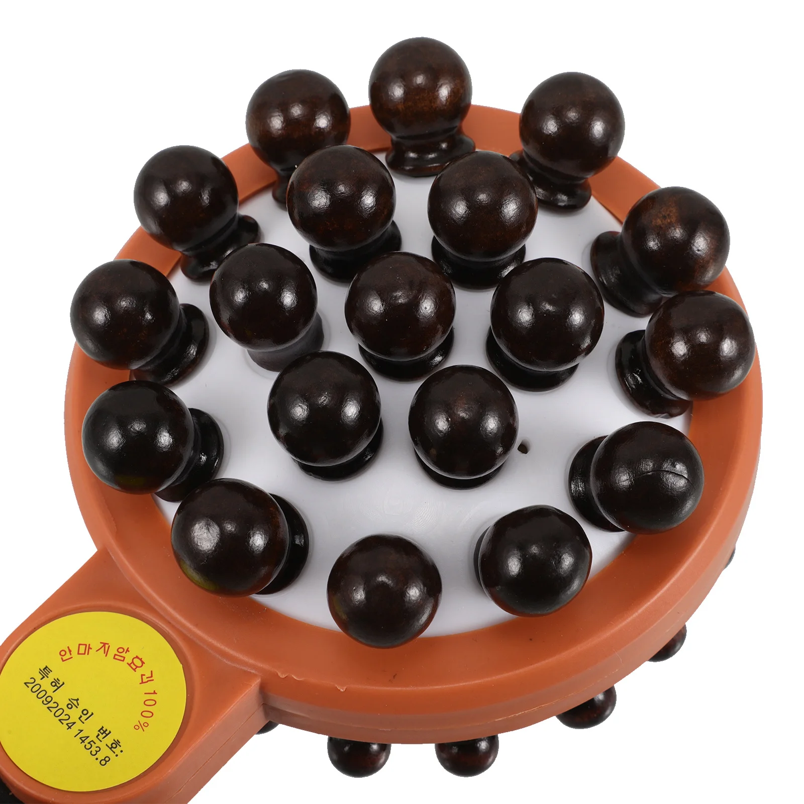 Dubbelzijdige houten kralenmassagehamer Handmatige nekmassager Handheld Body Scratcher Rughamer voor vrouwen Been Taille